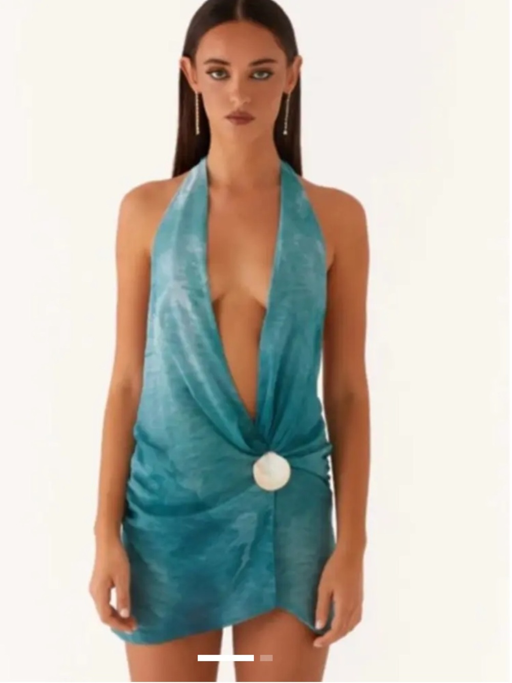 Seashell teal dress